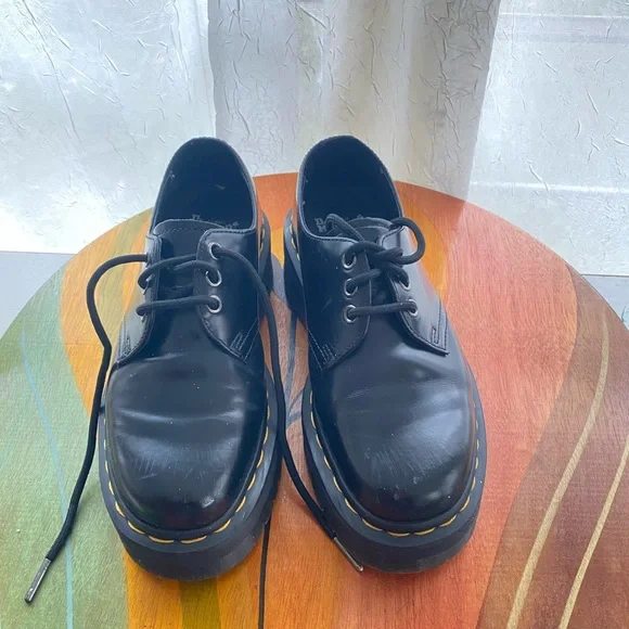 Dr. Martens 1461 Quad Smooth Leather Platform u Unisex Size 5 men’s / 6 women’s - Picture 2 of 16